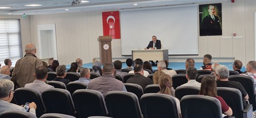 Kaymakamımız Sayın Mahmut Nedim TUNÇER başkanlığında  yapılan Nisan Ayı Muhtarlar Toplantısı Muhtarlarımızın ve Kurum Müdürlerimizin..